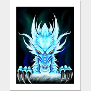 Peaking ice dragon Posters and Art